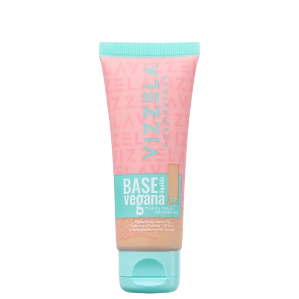 Base Líquida Vegana Vizzela Cor 08 - 30g