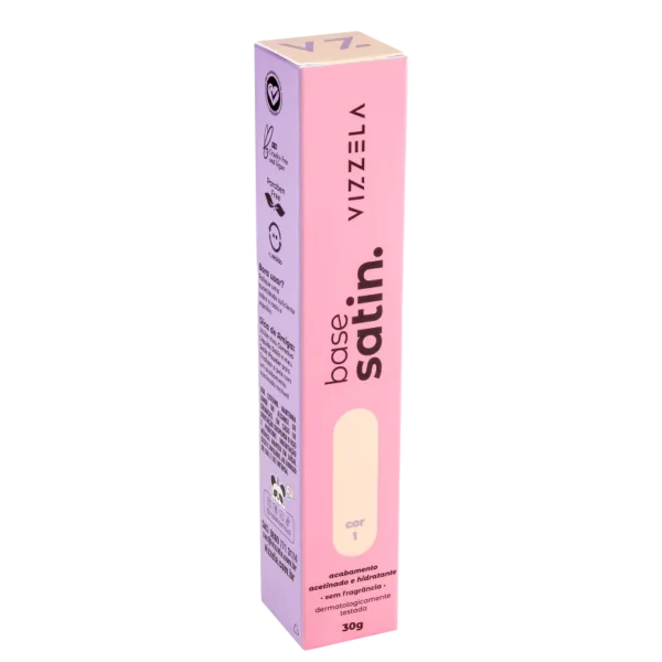 Base Líquida Vizzela Satin Cor 01 - 30g - Imagem 3
