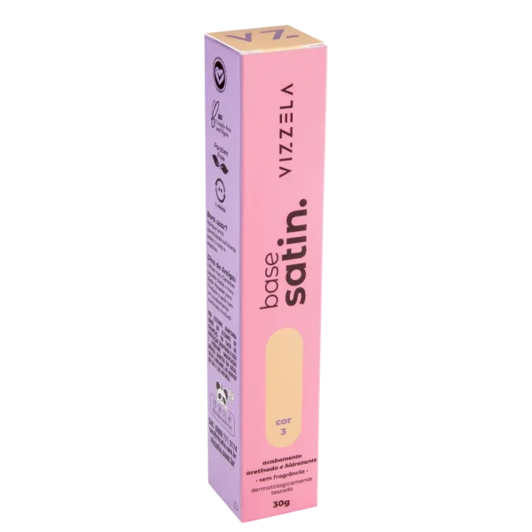 Base Líquida Vizzela Satin Cor 03 - 30g - Imagem 3