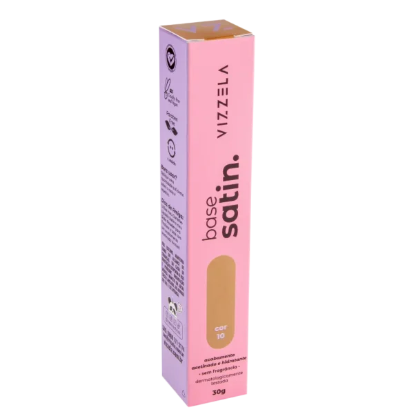 Base Líquida Vizzela Satin Cor 10 - 30g - Imagem 3
