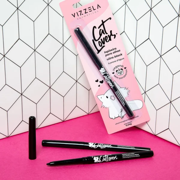 Lapiseira Para Olhos Preta Vizzela Cat Lovers - 0,24 g - Imagem 2