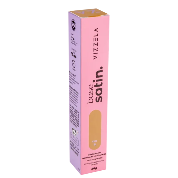 Base Líquida Vizzela Satin Cor 08 - 30g - Imagem 3