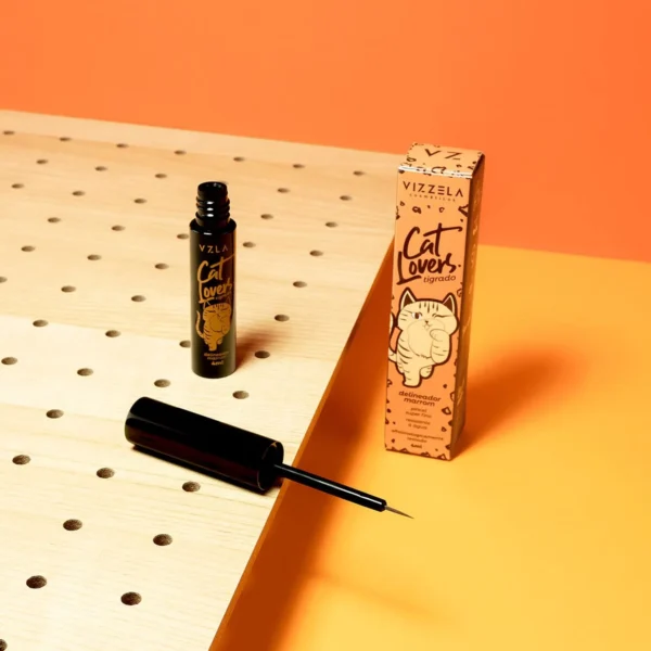 Delineador Líquido Vizzela Cat Lovers Marrom - 4ml - Imagem 6
