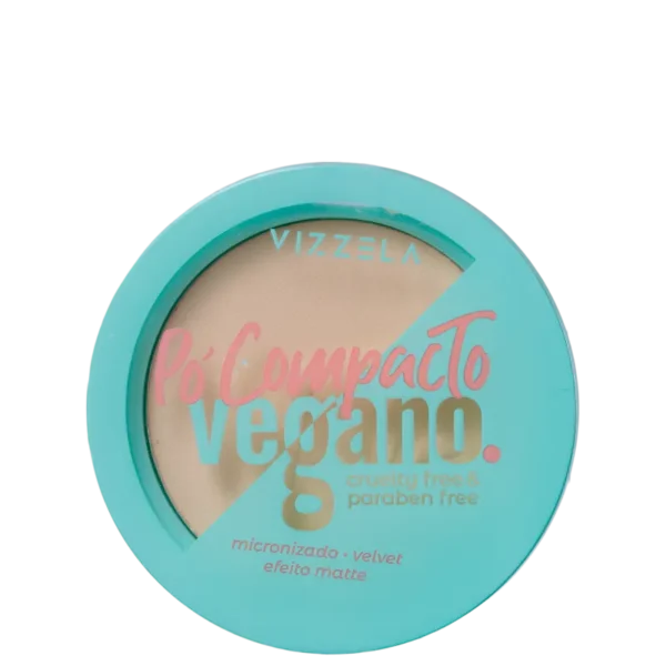 Pó Compacto Vegano Vizzela Cor 01 - 9g