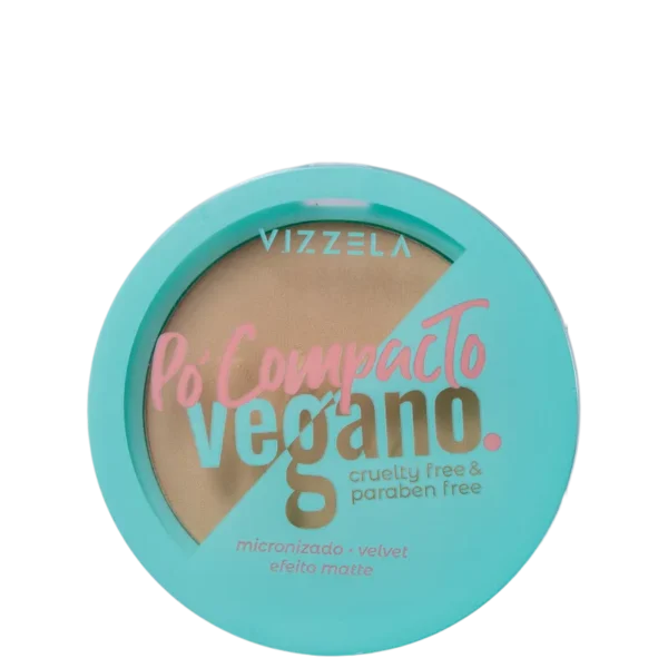 Pó Compacto Vegano Vizzela Cor 04 - 9g