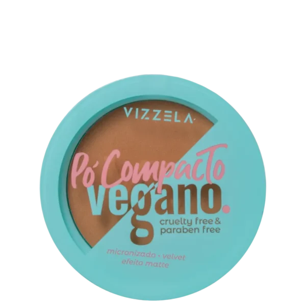 Pó Compacto Vegano Vizzela Cor 10 - 9g