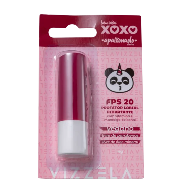 Hidratante Labial Vizzela Apaixonado Balm Xoxo FPS 20 - 4g - Imagem 3
