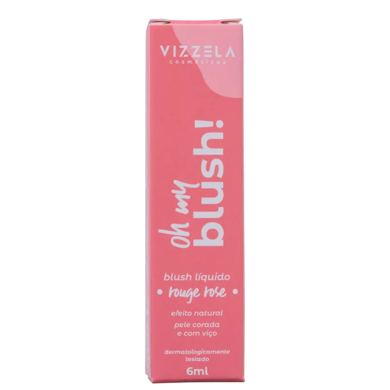 Blush Líquido Vizzela Oh My Blush! Cor 03 Rouge Rose - 6ml - Imagem 4