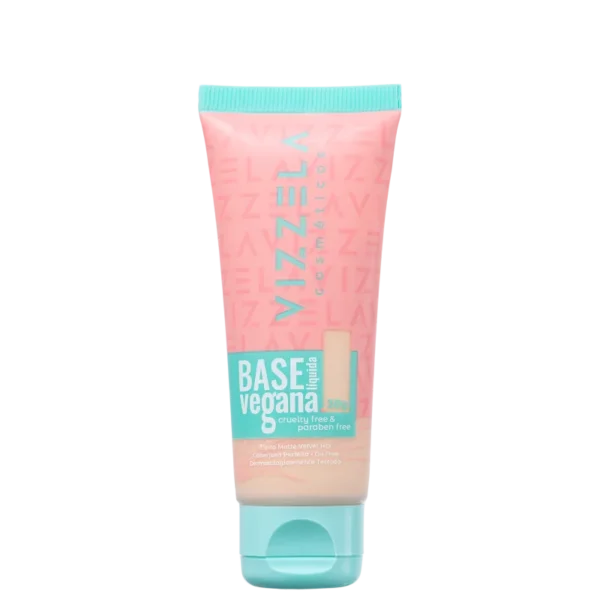 Base Líquida Vegana Vizzela Cor 01 - 30g