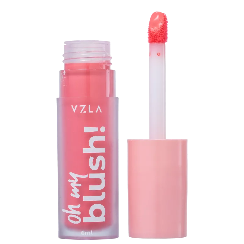Blush Líquido Vizzela Oh My Blush! Cor 03 Rouge Rose - 6ml