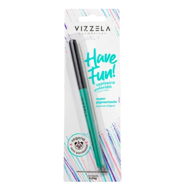 Lapiseira Para Olhos Verde Vizzela Have Fun! - 0,24 g - Imagem 3