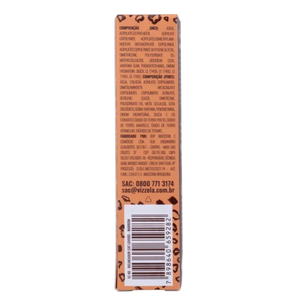Delineador Líquido Vizzela Cat Lovers Marrom - 4ml - Imagem 5