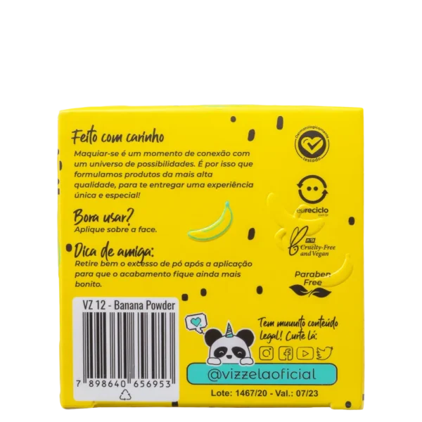 Pó Facial Vizzela Banana Powder - 9g - Imagem 5