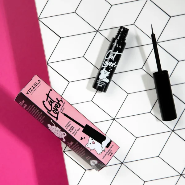 Delineador Líquido Vizzela Cat Lovers Ultra Black - 4 ml - Imagem 7