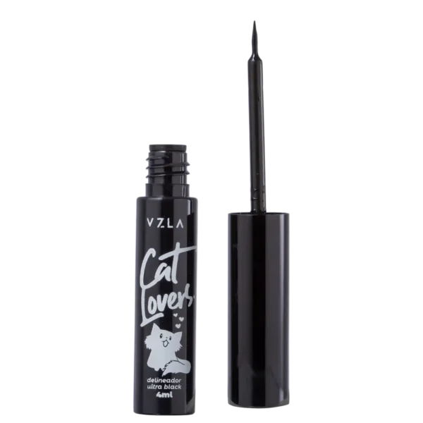 Delineador Líquido Vizzela Cat Lovers Ultra Black - 4 ml