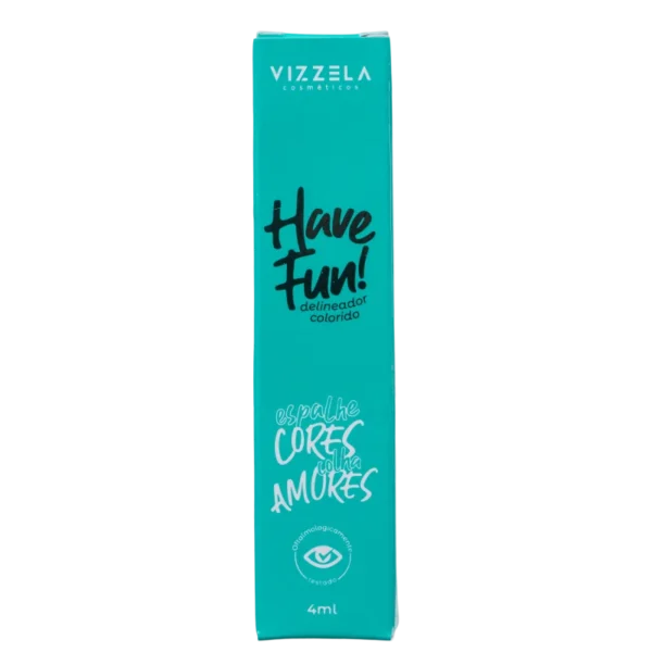 Delineador Líquido Verde Vizzela Have Fun! - 4 ml - Imagem 3