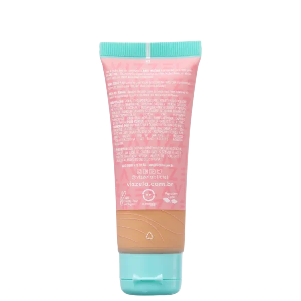 Base Líquida Vegana Vizzela Cor 12 - 30g - Imagem 2