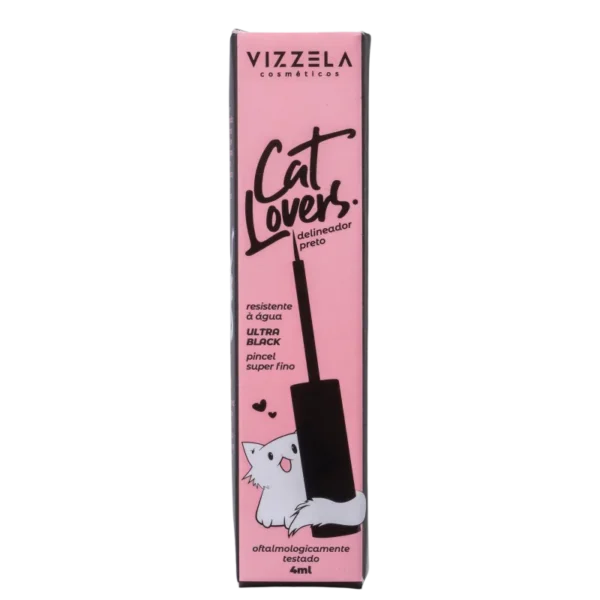 Delineador Líquido Vizzela Cat Lovers Ultra Black - 4 ml - Imagem 3