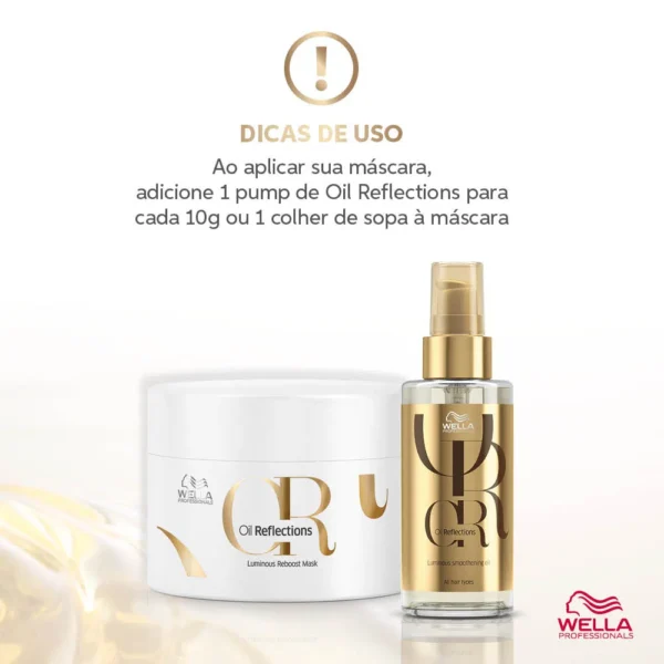 Máscara Capilar Wella Professionals Oil Reflections Luminous Reveal - 150ml - Imagem 5