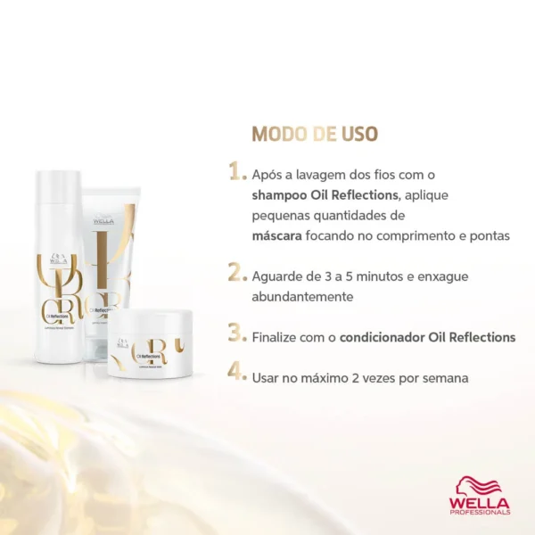 Máscara Capilar Wella Professionals Oil Reflections Luminous Reveal - 150ml - Imagem 7
