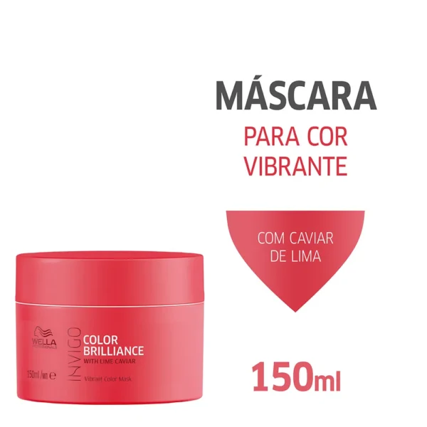 Máscara Capilar Wella Professionals Invigo Color Brilliance - 150ml - Imagem 4