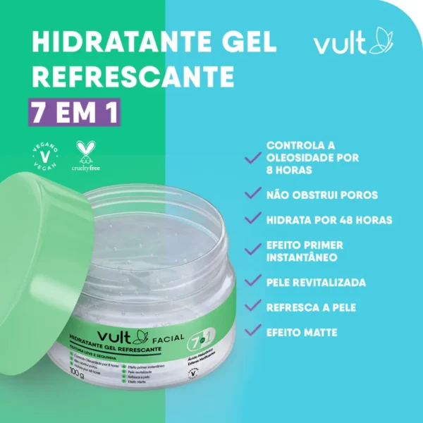 Vult Facial Gel Hidratante Facial Refrescante - 100g - Imagem 2