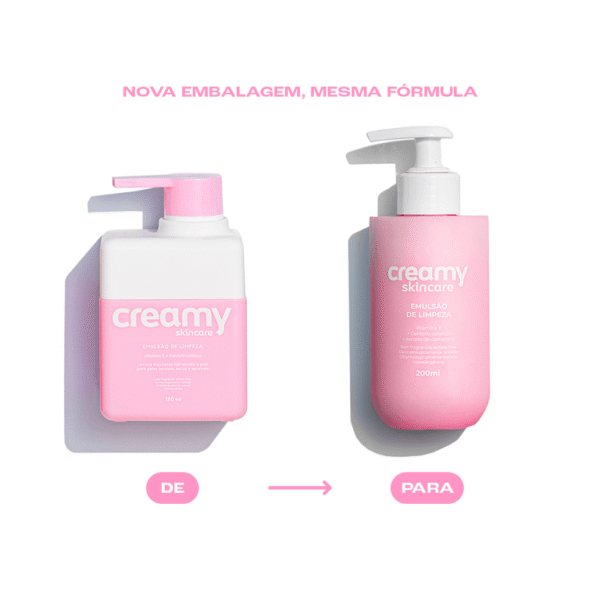 Creamy Skin Care Limpador Emulsão de Limpeza - 180ml - Imagem 2