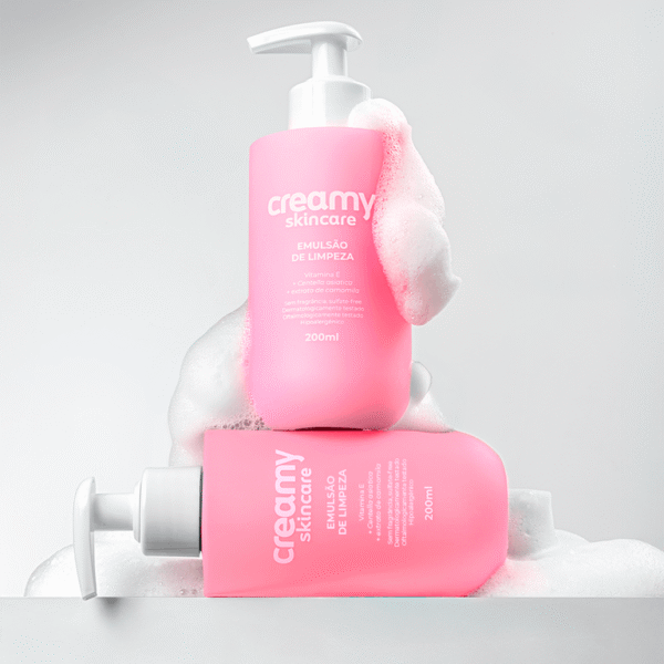 Creamy Skin Care Limpador Emulsão de Limpeza - 180ml - Imagem 4