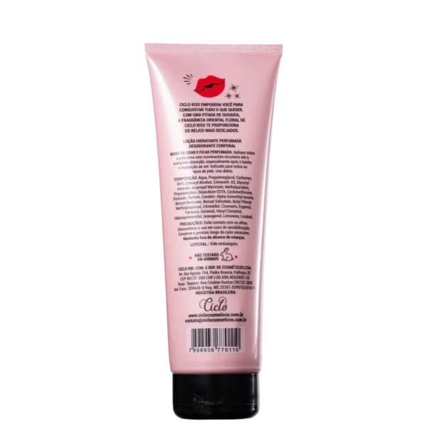 Kiss Ciclo Cosméticos Loção Hidratante Corporal - 240ml - Imagem 2