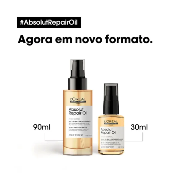 Óleo Reparador 10 em 1 L´ORÉAL PROFESSIONAL ABSOLUT REPAIR - 30ML - Imagem 4