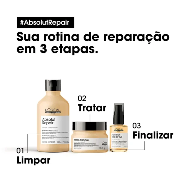 Óleo Reparador 10 em 1 L´ORÉAL PROFESSIONAL ABSOLUT REPAIR - 30ML - Imagem 5
