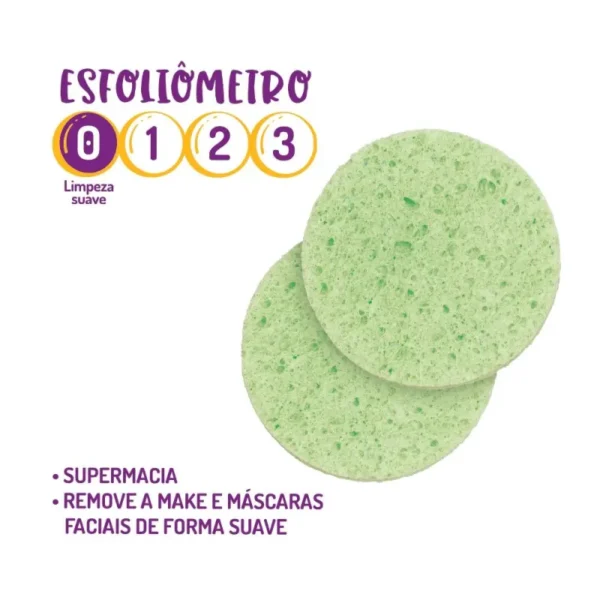 Esponja Celulose Facial Ricca Verde - 2und - Imagem 3