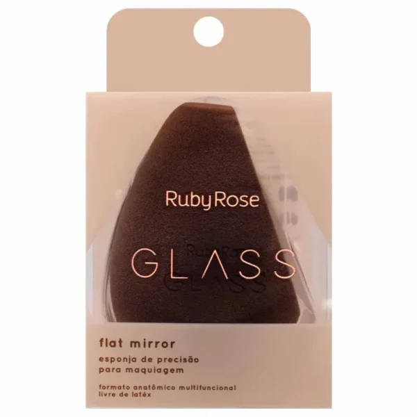 Esponja Flat Mirror Glass Ruby Rose - Imagem 3