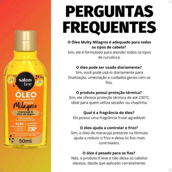 Salon Line Multy Óleo Maracujá e Argan - 50ml - Imagem 7
