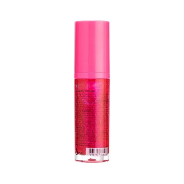 Gloss Glitter Eletric Glaze Ruby Kisses Fuchsia - Imagem 5