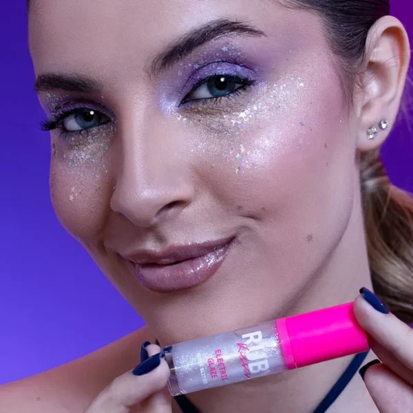 Gloss Glitter Eletric Glaze Ruby Kisses Holo Sky - Imagem 4