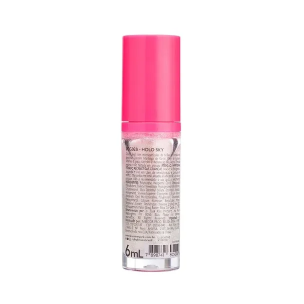 Gloss Glitter Eletric Glaze Ruby Kisses Holo Sky - Imagem 5