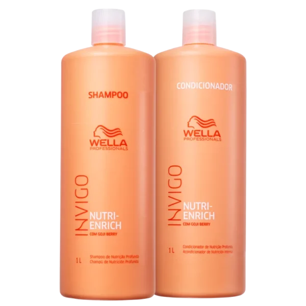 Kit Shampoo e Condicionador Wella Professionals Invigo Nutri-Enrich 1L - 2 produtos