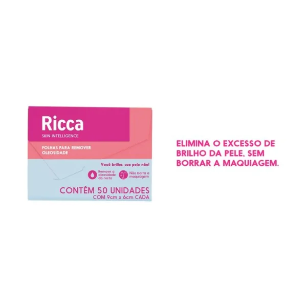 Lenço Removedor de Oleosidade Ricca - 50und - Imagem 2