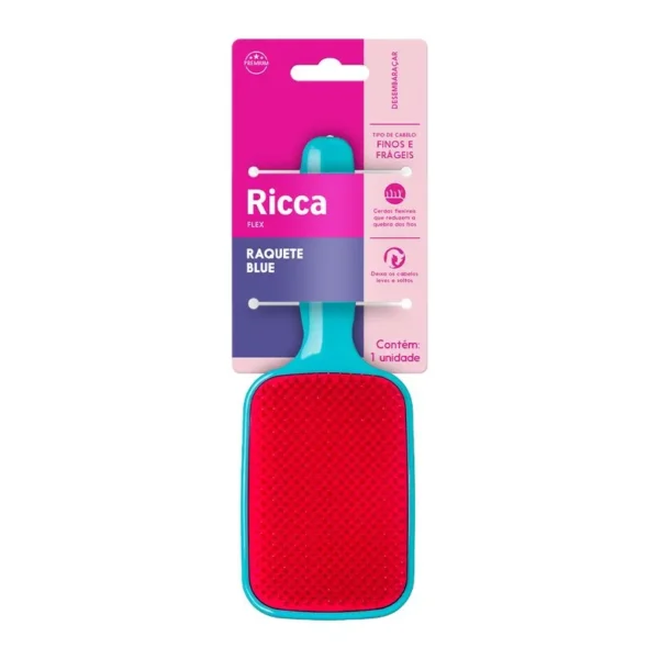 Escova Raquete Flex Blue Ricca - Imagem 4