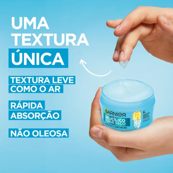 Hidratante Facial Garnier Antiacne Salicílico Toque Seco - 85g - Imagem 2