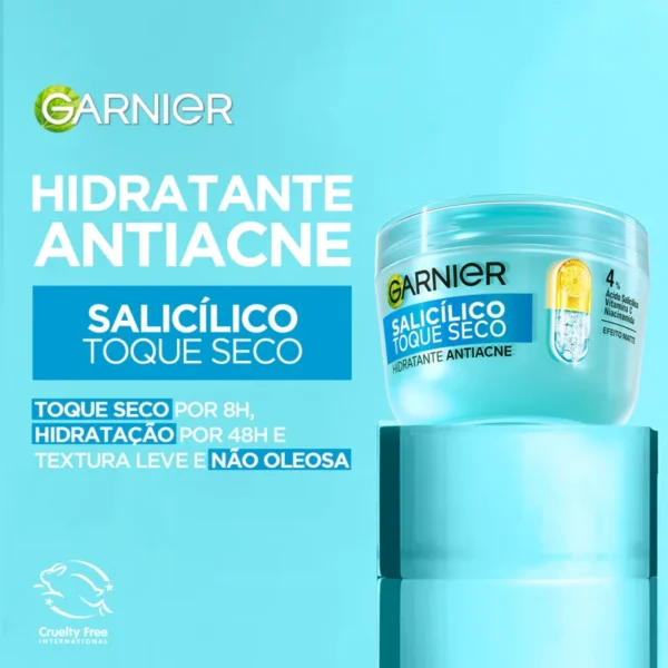 Hidratante Facial Garnier Antiacne Salicílico Toque Seco - 85g - Imagem 3