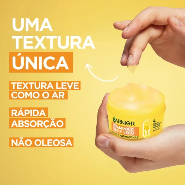 Hidratante Facial Garnier Antimanchas Vitamina C Toque Seco - 85g - Imagem 2