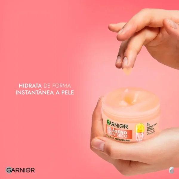 Hidratante Facial Garnier Antissinais Colágeno Toque Seco - 85g - Imagem 3