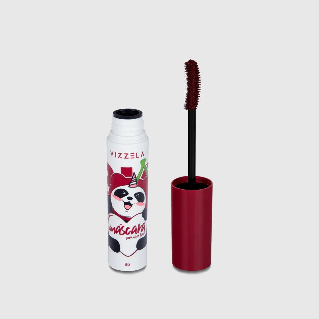 Máscara de Cílios Vizzela No Panda Big Cherry - Bordô
