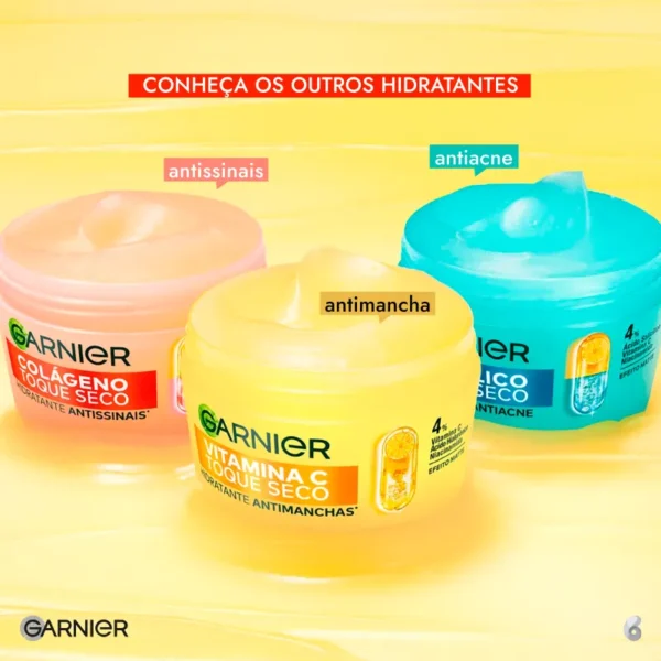 Hidratante Facial Garnier Antimanchas Vitamina C Toque Seco - 85g - Imagem 5