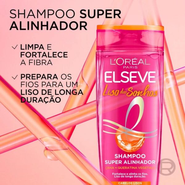 Kit Elseve Liso dos Sonhos Shampoo + Condicionador - 200ml - Imagem 3