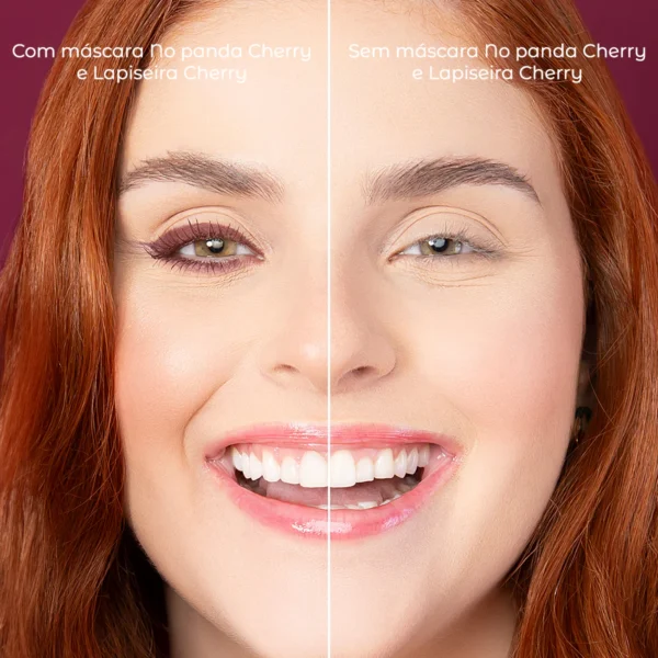Máscara de Cílios Vizzela No Panda Cherry - Bordô - Imagem 6
