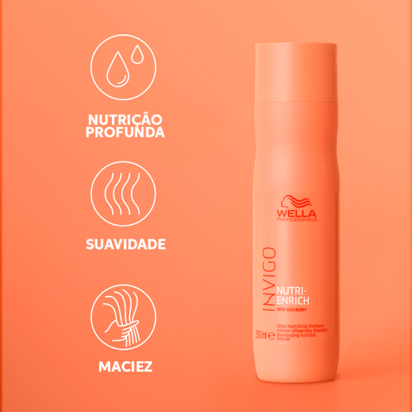 Shampoo Invigo Nutri Enrich Wella Professionals - 250ml - Imagem 4