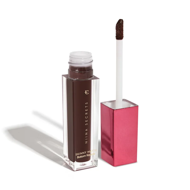 Batom Líquido Niina Secrets Skinny Matte Marrom Lírio - 5ml